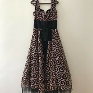 Vintage Parisian Lace Dress